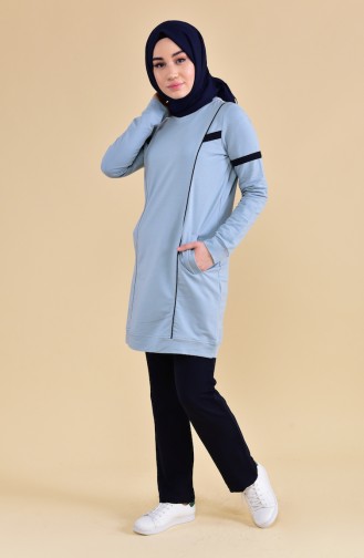 BWEST Striped Tracksuit 8374-04 Ice Blue 8374-04