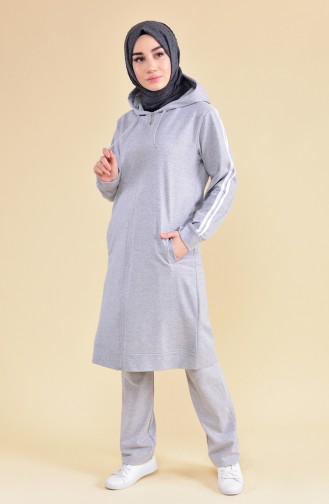 Zippered Tracksuit 30100B-03 Gray 30100B-03