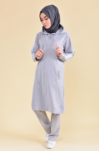 Zippered Tracksuit 30100B-03 Gray 30100B-03