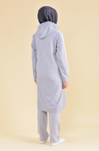 Zippered Tracksuit 30100B-03 Gray 30100B-03