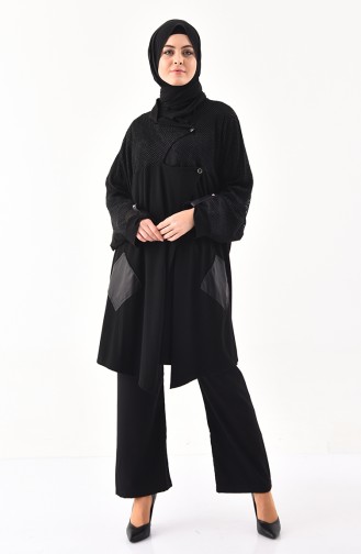 Schwarz Strickjacke 1155-01