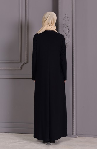 Habillé Hijab Noir 1116-05