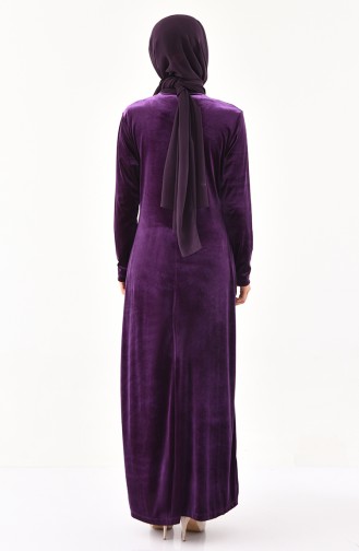 Purple Hijab Dress 0022-04