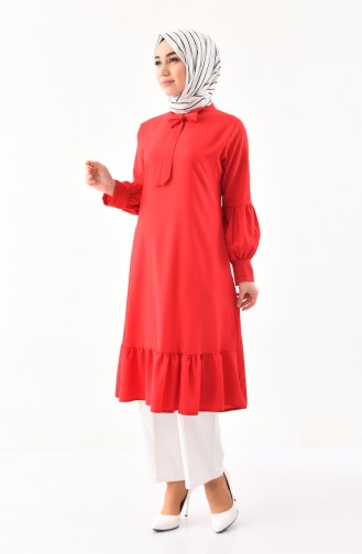 Tie Collar Tunic 3042-03 Red 3042-03