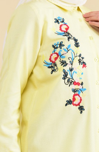 Minahill Embroidered Tunic 8222-08 Yellow 8222-08