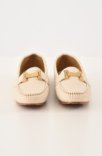 Beige Women`s Flats 2025-15