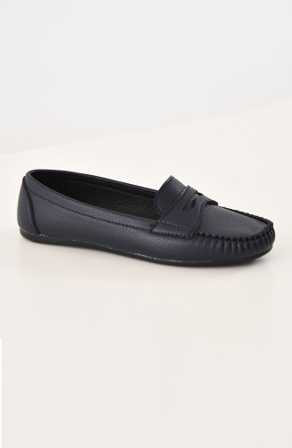 Women´s Flat Shoes (	Ballerina ) 101-07 Navy Blue 101-07