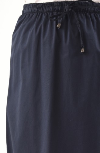 DURAN Elastic Waist Skirt 1010F-01 Navy Blue 1010F-01