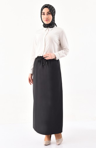 DURAN Elastic Waist Skirt 1108A-01 Black 1108A-01