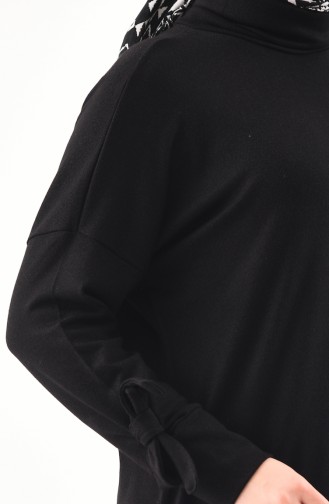 Thin Knitwear Turtleneck Sweater 6093-03 Black 6093-03