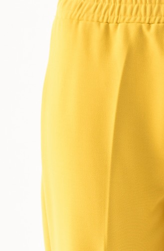 DURAN Elastic Waist Pants 2050-04 Yellow 2050B-01
