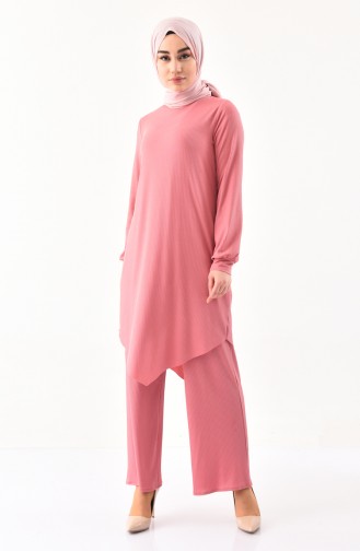 Tunik Pantolon İkili Takım 0304-02 Gül Kurusu 0304-02