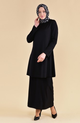 Tunic Skirt Binary Suit 0101-02 Black 0101-02