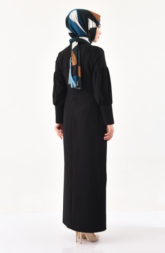 Black Hijab Dress 1008-05
