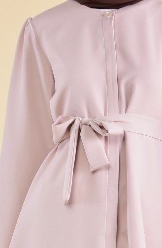 Kuşaklı Tunik Pantolon İkili Takım 0882-05 Bej
