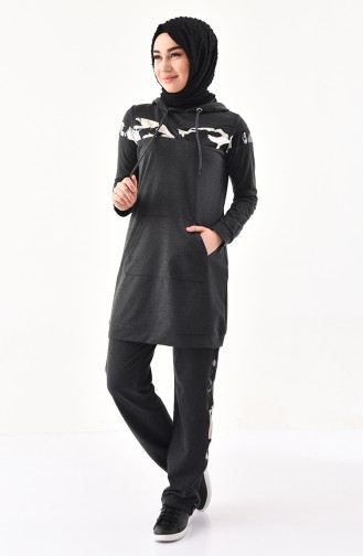 BWEST Hooded Tracksuit 8263-06 Anthracite 8263-06