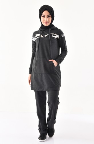 BWEST Hooded Tracksuit 8263-06 Anthracite 8263-06