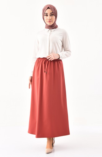 DURAN Elastic Waist Skirt 1112A-01 Dark Dried Rose 1112A-01