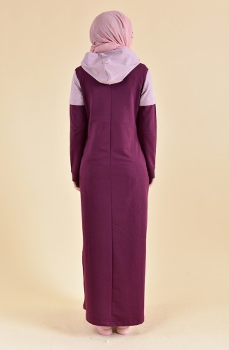 بي وست فستان رياضي بتصميم مُطبع 8357-05 لون ارجواني 8357-05
