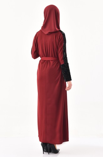 Robe Hijab Bordeaux 4001-02