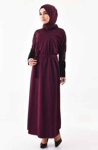 Lila Hijab Kleider 4001-04