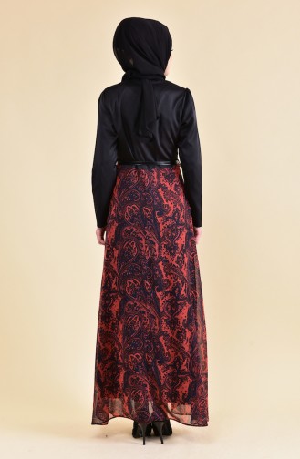 Robe Hijab Bordeaux 8134-01