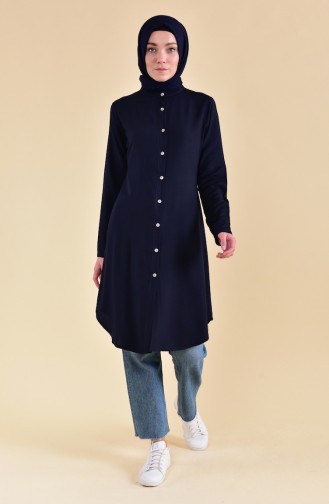 Navy Blue Tuniek 3158-07