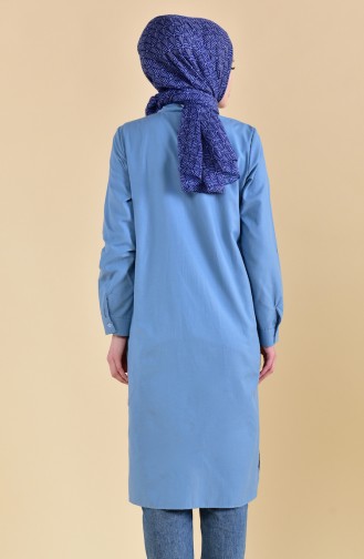 Minahill Slit Tunic  8209-13 Blue 8209-13