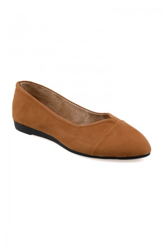 Tobacco Brown Woman Flat Shoe 0113-04