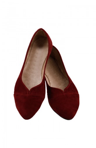 Claret Red Women`s Flats 0113-05