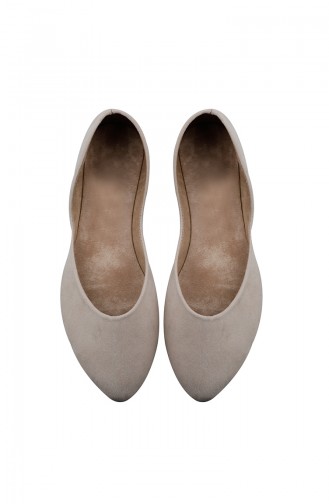 Women´s Flat Shoes Ballerina 0114-05 Cream 0114-05