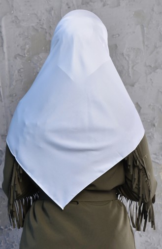 Plain Rayon Scarf 95245-06 White 95245-06