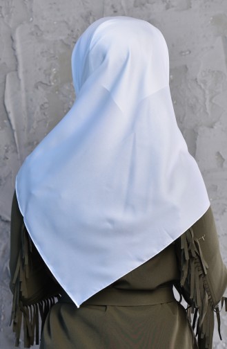 Plain Rayon Scarf 95245-06 White 95245-06