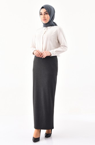 iLMEK Elastic Waist Skirt 5216-01 Smoked 5216-01