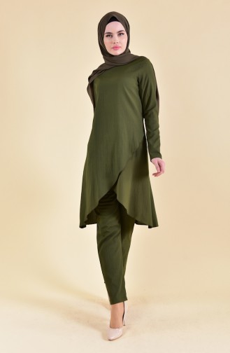 Tunik Pantolon İkili Takım 130022-04 Haki
