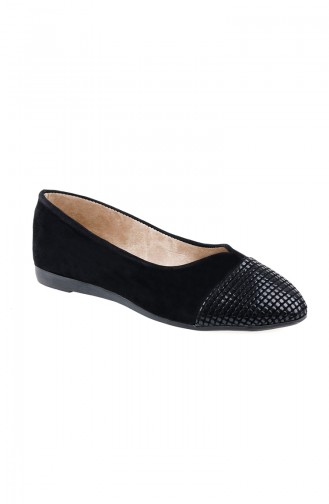 Black Woman Flat Shoe 0117-01