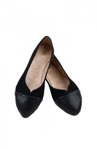 Black Women`s Flats 0117-01