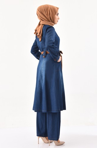 Kot Tunik Pantolon İkili Takım 9035-01 Lacivert