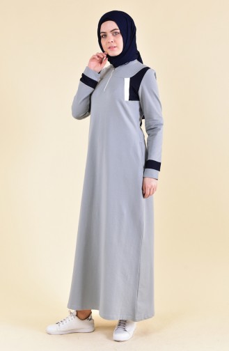 بي وست فستان رياضي بتصميم سحاب 8373-03 لون ازرق 8373-03