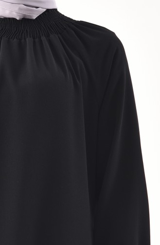 Sleeve Elastic Dress 0274-03 Black 0274-03