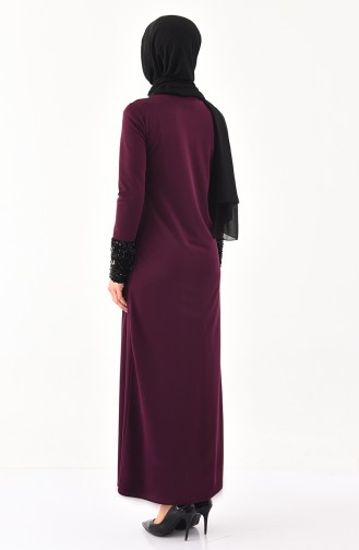 Robe Hijab Pourpre 4002-03