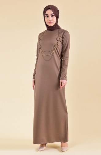 Minahill Necklace Dress 5005-08 Camel 5005-08