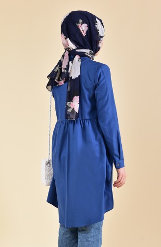 Pleated Waist Tunic 5000-01 Indigo 5000-01