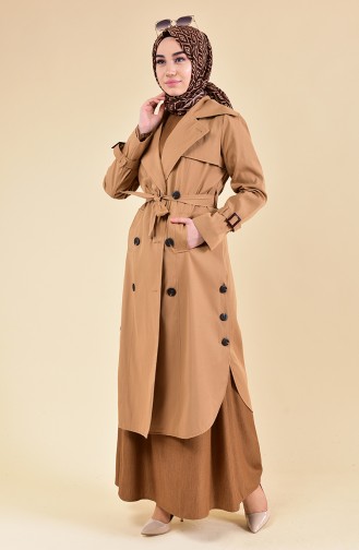 Trench Coat a Boutons 50311-01 Camel 50311-01