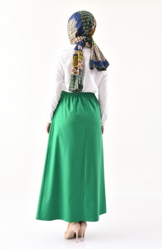 DURAN Elastic Waist Skirt 1200-03 Emerald Green 1200-03