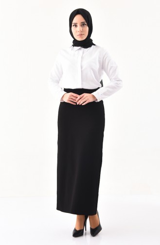 DURAN Gabardine Pencil Skirt 8003-01 Black 8003-01