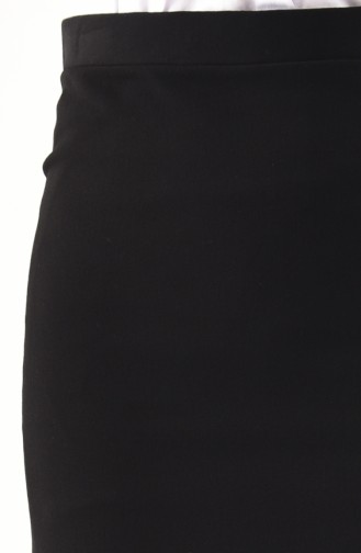 DURAN Gabardine Pencil Skirt 8003-01 Black 8003-01