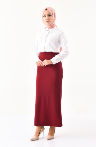 Elastic Pencil Skirt 2139-01 Bordeaux 2139-01