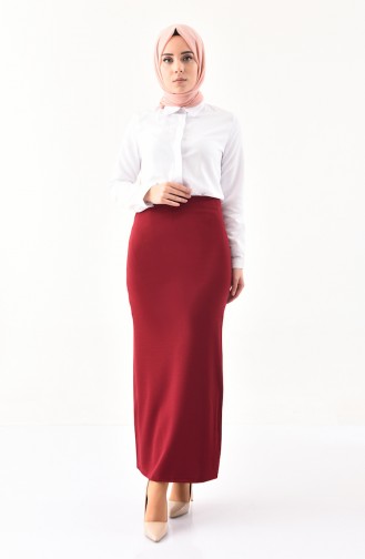 Elastic Pencil Skirt 2139-01 Bordeaux 2139-01