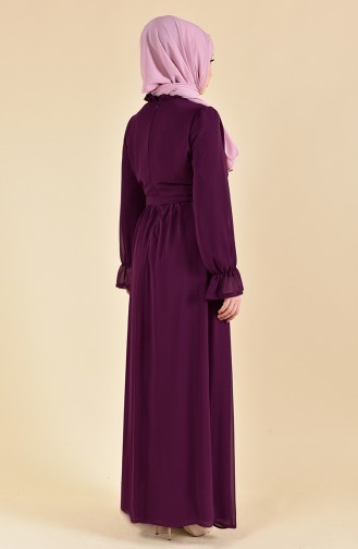 BURUN    Sleeve Elastic Dress 81594-03 Purple 81594-03